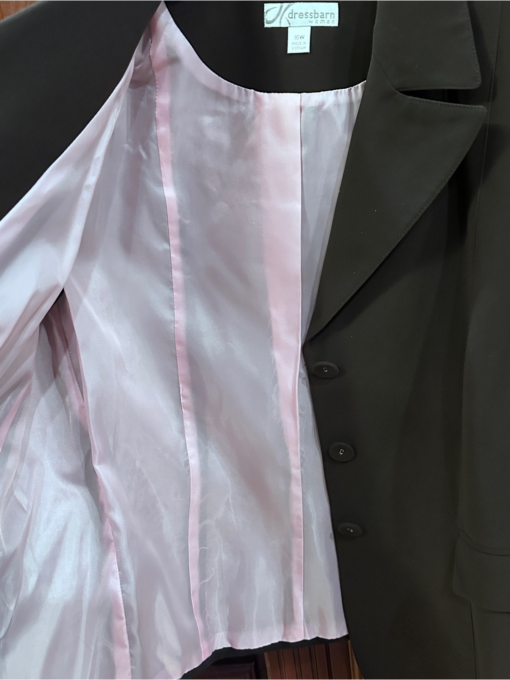 Dressbarn 16W Tailored Brown Blazer Jacket - Picture 5 of 6